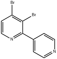 3,4-Dibromo-2-(4-pyridyl)pyridine Struktur