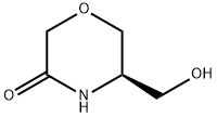 (R)-5-hydroxymethylmorpholine-3-one Struktur