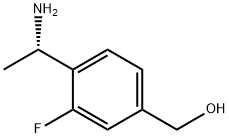 (4-[(1S)-1-AMINOETHYL]-3-FLUOROPHENYL)METHANOL Struktur