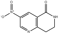 3-nitro-5,6,7,8-tetrahydro-1,6-naphthyridin-5-one Struktur