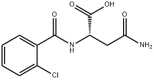 3-carbamoyl-2-[(2-chlorophenyl)formamido]propanoic acid Struktur