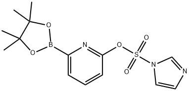 6-[(Imidazol-1-yl)sulfonyl]oxypyridine-2-boronic acid pinacol ester Struktur