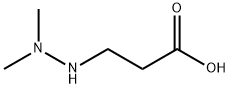 Propanoic acid, 3-(2,2-dimethylhydrazinyl)- Struktur