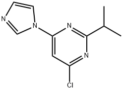 4-chloro-2-(iso-propyl)-6-(1H-imidazol-1-yl)pyrimidine Struktur