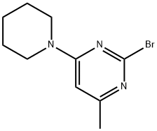 2-Bromo-4-(piperidin-1-yl)-6-methylpyrimidine Struktur