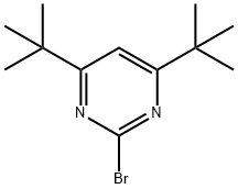 2-Bromo-4,6-di(tert-butyl)pyrimidine Struktur