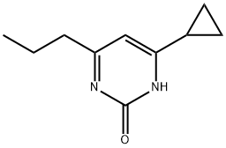 2-hydroxy-4-(n-propyl)-6-cyclopropylpyrimidine Struktur