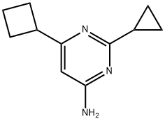 4-amino-2-cyclopropyl-6-cyclobutylpyrimidine Struktur