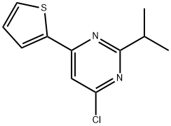 4-chloro-2-(iso-propyl)-6-(2-thienyl)pyrimidine Struktur