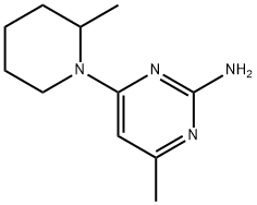 2-Amino-4-(2-methylpiperidin-1-yl)-6-methylpyrimidine Struktur