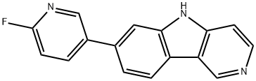 7-(6-Fluoropyridin-3-yl)-5H-pyrido[4,3-b]indole Struktur