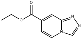 [1,2,4]Triazolo[4,3-a]pyridine-7-carboxylic acid ethyl ester Struktur