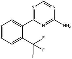 4-(2-Trifluoromethylphenyl)-1,3,5-triazin-2-amine Struktur