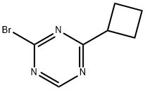 2-Bromo-4-(cyclobutyl)-1,3,5-triazine Struktur