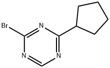 2-Bromo-4-(cyclopentyl)-1,3,5-triazine Struktur