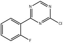 2-Chloro-4-(2-fluorophenyl)-1,3,5-triazine Struktur