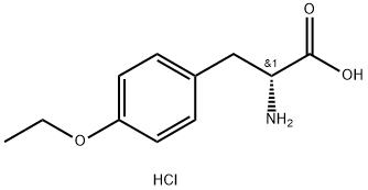 (2R)-2-amino-3-(4-ethoxyphenyl)propanoic acid hydrochloride Struktur