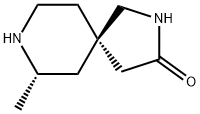 (5R,7S)-7-methyl-2,8-diazaspiro[4.5]decan-3-one Struktur