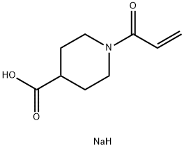 sodium 1-(prop-2-enoyl)piperidine-4-carboxylate Struktur