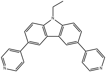 9-ethyl-3,6-di(pyridin-4-yl)-9H-carbazole Struktur