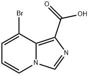 8-bromoimidazo[1,5-a]pyridine-1-carboxylic acid Struktur