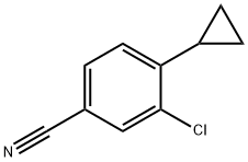 5-Cyano-2-cyclopropylchlorobenzene Struktur