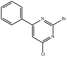 2-Bromo-4-chloro-6-phenylpyrimidine Struktur