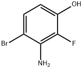 6-Bromo-2-fluoro-3-hydroxyaniline Struktur