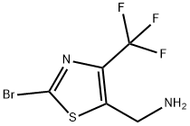 (2-bromo-4-(trifluoromethyl)thiazol-5-yl)methanamine Struktur