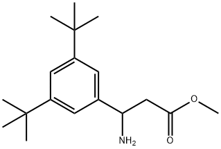 METHYL 3-AMINO-3-(3,5-DI-TERT-BUTYLPHENYL)PROPANOATE Struktur