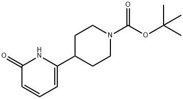 tert-butyl 4-(6-hydroxypyridin-2-yl)piperidine-1-carboxylate Struktur