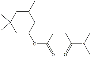 3,3,5-trimethylcyclohexyl 3-(dimethylcarbamoyl)propanoate Struktur