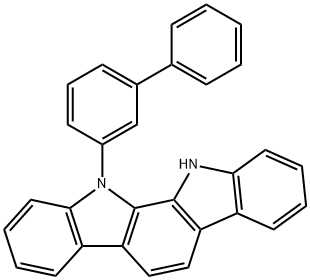 11-(biphenyl-3-yl)-11,12-dihydroindolo[2,3-a]carbazole Struktur