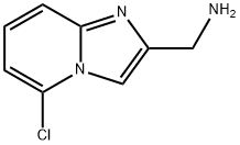 {5-chloroimidazo[1,2-a]pyridin-2-yl}methanamine Struktur