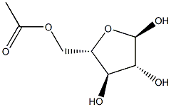 5-O-Acetyl-a-L-arabinofuranose Struktur