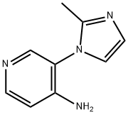 4-AMINO-3-(2-METHYLIMIDAZOL-1-YL)PYRIDINE Struktur