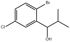 1-(2-bromo-5-chlorophenyl)-2-methylpropan-1-ol Struktur