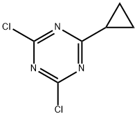 2,4-Dichloro-6-cyclopropyl-1,3,5-triazine Struktur