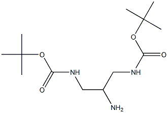 tert-butyl N-(2-amino-3-{[(tert-butoxy)carbonyl]amino}propyl)carbamate Struktur