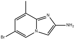 6-bromo-8-methylimidazo[1,2-a]pyridin-2-amine Struktur