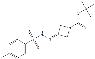 tert-butyl 3-(2-tosylhydrazono)azetidine-1-carboxylate Struktur