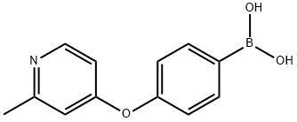 {4-[(2-methylpyridin-4-yl)oxy]phenyl}boronic acid Struktur