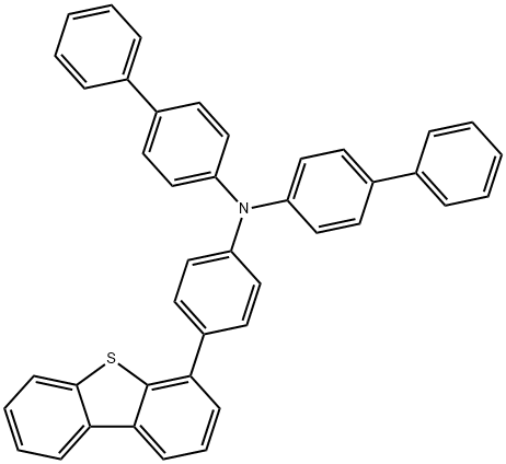 N-([1,1'-biphenyl]-4-yl)-N-(4-(dibenzo[b,d]thiophen-4-yl)phenyl)-[1,1'-biphenyl]-4-amine Struktur