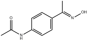 N-{4-[1-(hydroxyimino)ethyl]phenyl}acetamide Struktur