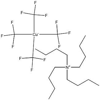 Tetrabutylammonium Tetrakis(trifluoromethyl)cuprate(III) Struktur