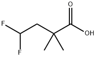 4,4-difluoro-2,2-dimethylbutanoic acid Struktur