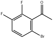 1-(6-bromo-2,3-difluorophenyl)ethanone Struktur