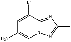 8-bromo-2-methyl-[1,2,4]triazolo[1,5-a]pyridin-6-amine Struktur