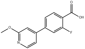 2-Fluoro-4-(2-methoxypyridin-4-yl)benzoic acid Struktur