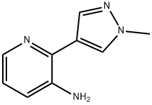 2-(1-methyl-1H-pyrazol-4-yl)pyridin-3-amine Struktur